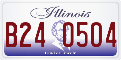 IL license plate B240504
