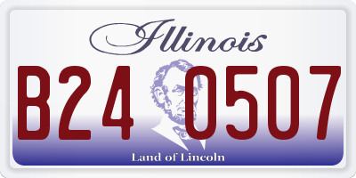 IL license plate B240507