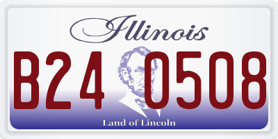 IL license plate B240508
