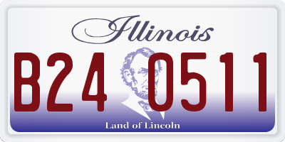 IL license plate B240511
