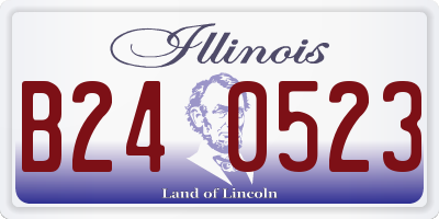 IL license plate B240523