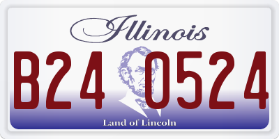 IL license plate B240524