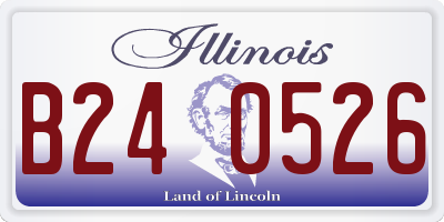 IL license plate B240526