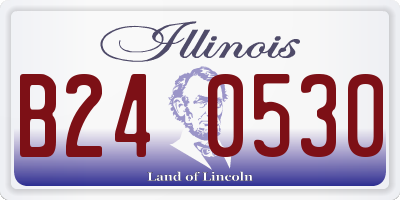 IL license plate B240530