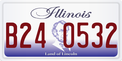 IL license plate B240532