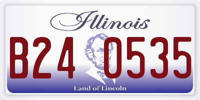 IL license plate B240535