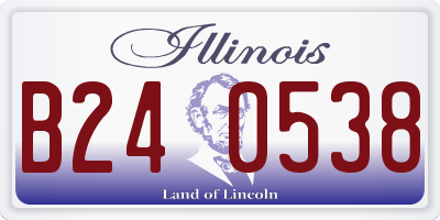 IL license plate B240538
