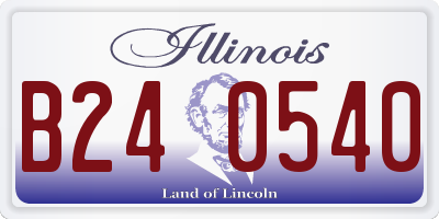 IL license plate B240540