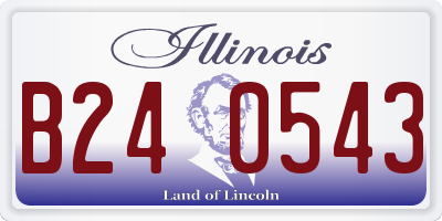 IL license plate B240543