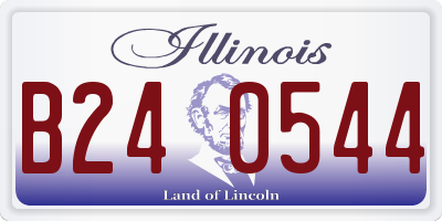 IL license plate B240544