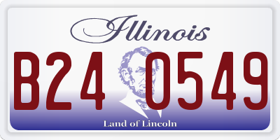 IL license plate B240549