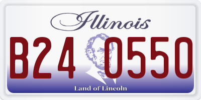 IL license plate B240550