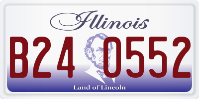 IL license plate B240552