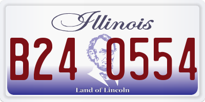IL license plate B240554
