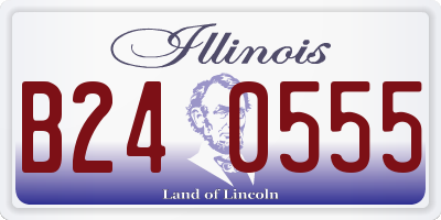 IL license plate B240555