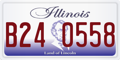 IL license plate B240558