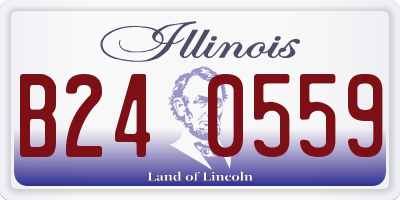 IL license plate B240559