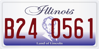 IL license plate B240561