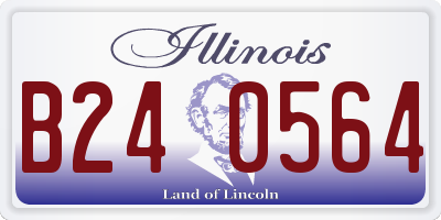 IL license plate B240564