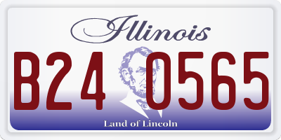 IL license plate B240565