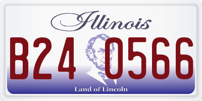 IL license plate B240566