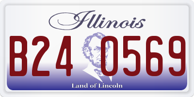 IL license plate B240569