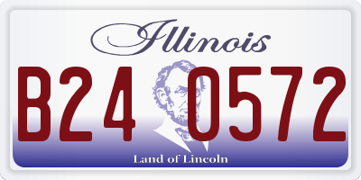 IL license plate B240572