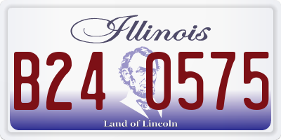 IL license plate B240575