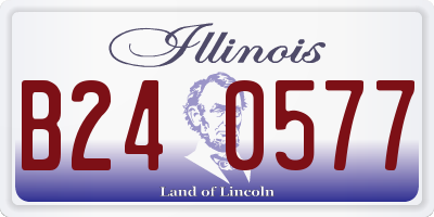 IL license plate B240577