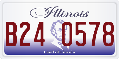 IL license plate B240578