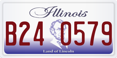 IL license plate B240579
