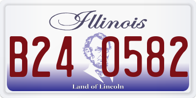 IL license plate B240582