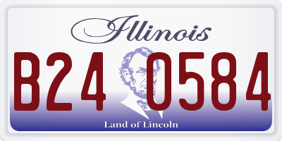 IL license plate B240584
