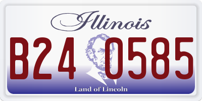 IL license plate B240585