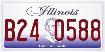 IL license plate B240588
