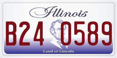 IL license plate B240589