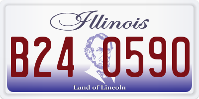 IL license plate B240590