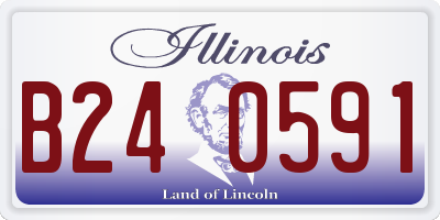 IL license plate B240591