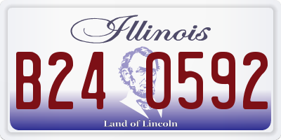 IL license plate B240592