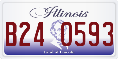 IL license plate B240593