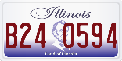 IL license plate B240594