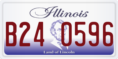 IL license plate B240596
