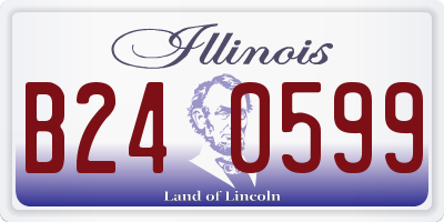 IL license plate B240599