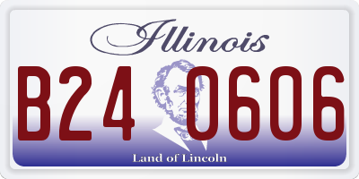 IL license plate B240606
