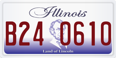 IL license plate B240610