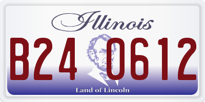 IL license plate B240612