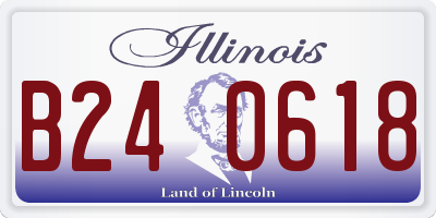 IL license plate B240618