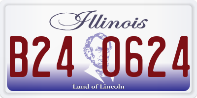 IL license plate B240624