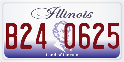 IL license plate B240625