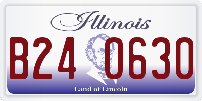 IL license plate B240630